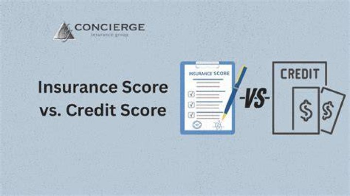 What is the difference between an insurance score and a credit score?