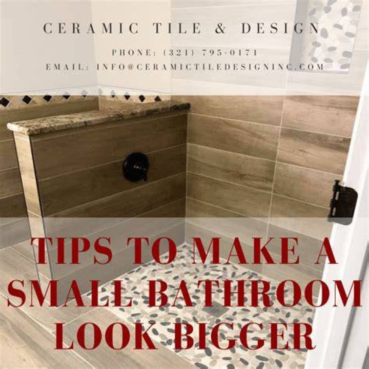 What tiles make a shower look bigger?
